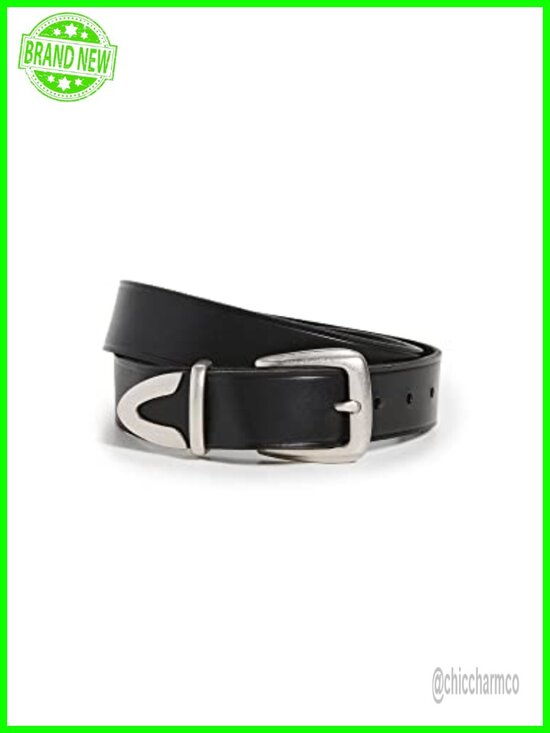 Genuine Cowhide Leather Western Chunky Buckle Belt